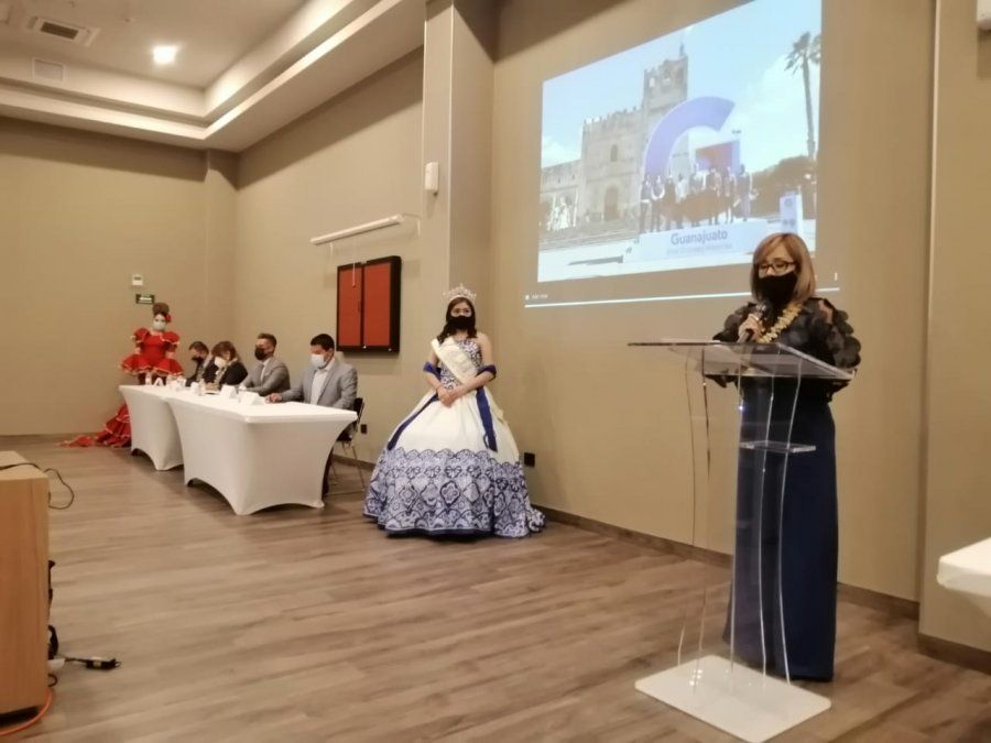Lilian Cerrillo durante la protesta.