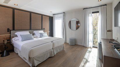 Una de las habitaciones del JS Palma Plaza.