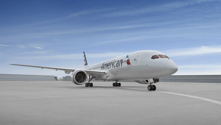 American Airlines opera varias de sus rutas de larga distancia con modernas aeronaves Boeing B-787-