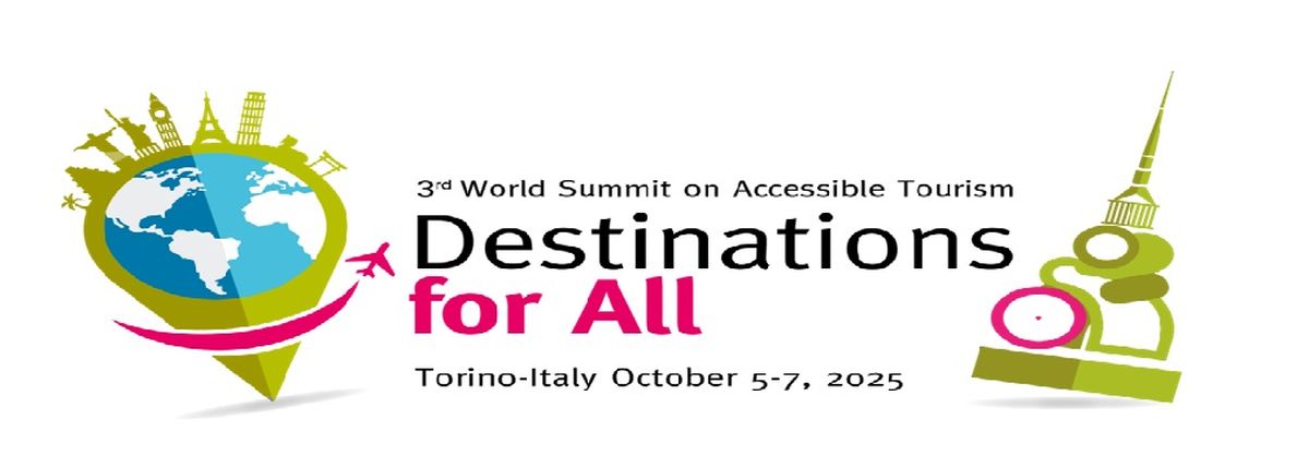 El logo de la Tercera Cumbre Mundial sobre Turismo Accesible Destinos para todos 2025.