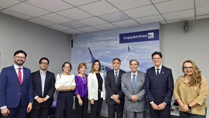 Copa Airlines: vino de honor para nuevo embajador de Panamá 
