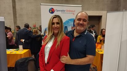 Úrsula Fuentes, Key Account manager de la empresa y Luis Martin, gerente general de la compañía, representaron a Operador Online en los workshops de Ladevi en Chile.
