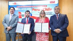 El memorando de entendimiento consolida y fortalece la conectividad aérea entre Perú y Chile.