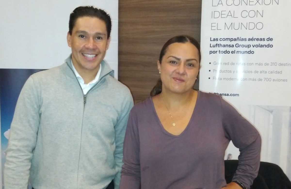 Lufthansa en EPTUR: Ahora Estévez y Marifer García.
