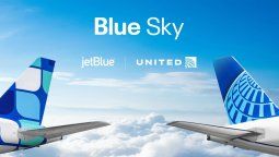 United Airlines y JetBlue crearon la alianza Blue Sky