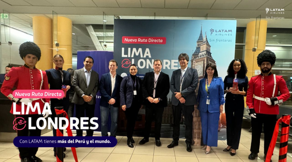 Latam Airlines celebra el inicio de sus operación directa entre Lima-Londres.