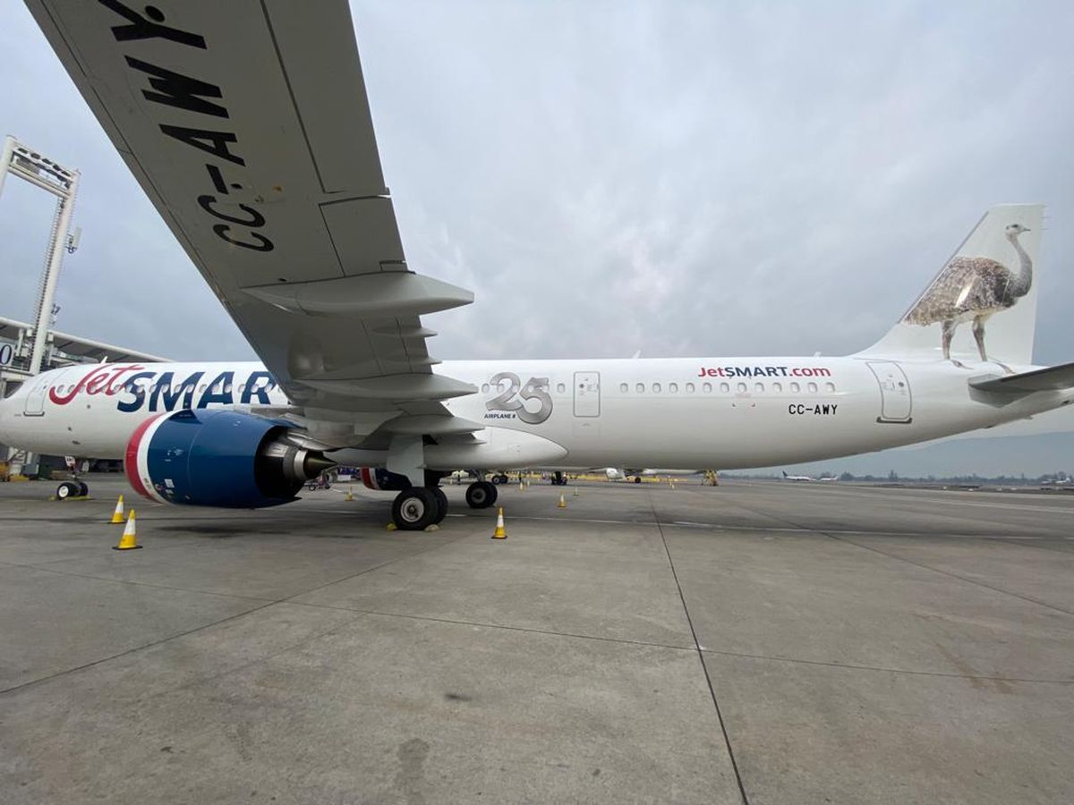 El nuevo Airbus A321neo corresponde a la aeronave 25 de la flota de JetSmart.