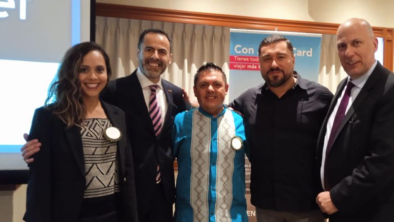 Almuerzo de EPTUR:&nbsp;Vanessa Vázquez, José Luis Medina, Juan Osuna, Gustavo Colin y Carlos Bricka.
