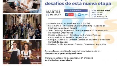 El webinar contará con la participación de expertos de varios países.