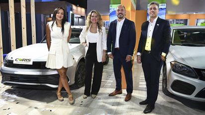 Coris: Pilar Lozano, CEO de Grupo Coris Latam; Silvana Carbonell, gerente comercial del Interior;&nbsp;Francisco Rodrigo, director comercial regional; y Leandro Cardozo, gerente comercial AMBA.&nbsp;