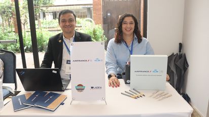Equipo de Air France - KLM, en el marco de Ladevi Workshop.