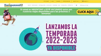 Europamundo muestra cuáles son las salidas que están operativas para el país desde el cual se hace la consulta.