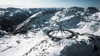 Vista aérea de las montañas de Andorra