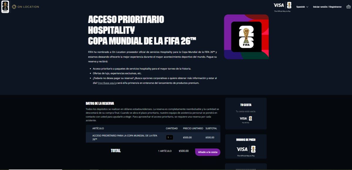 Las entradas de venta anticipada servirán para pagar parte del precio de los paquetes y supondrán un pago parcial de la cantidad total. 