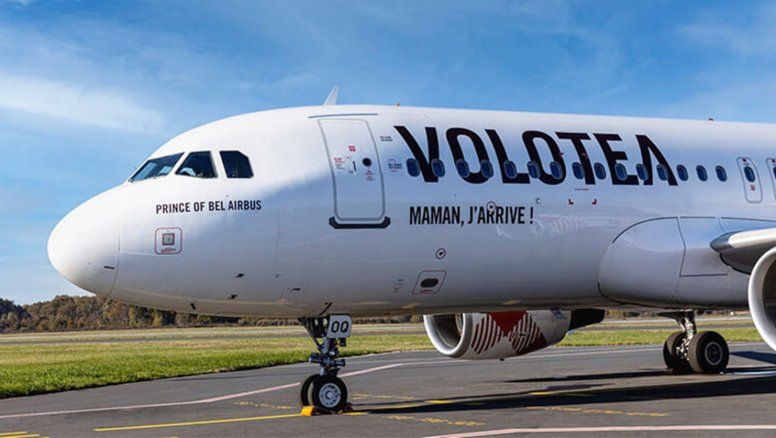 Uno de los Airbus A319 de Volotea.