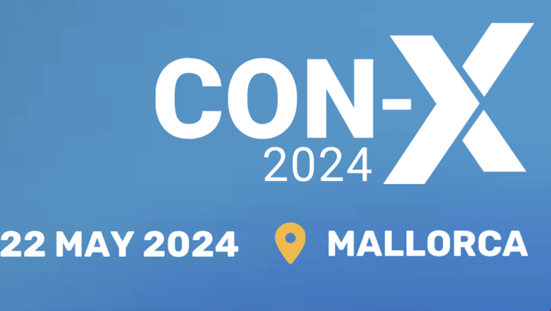 Cartel promocional de la CON-X 2024, organizado por TravelgateX.