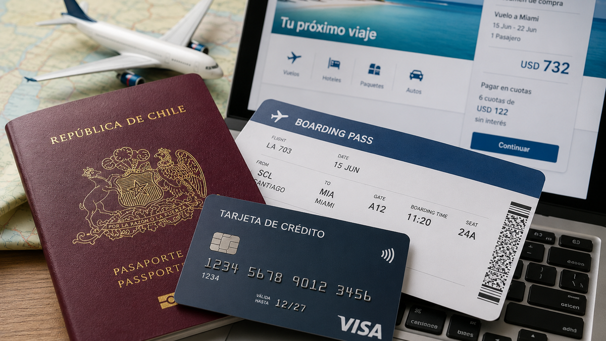 El turismo emisivo en Chile mantiene una fuerte dependencia del financiamiento en cuotas, especialmente para la compra de pasajes y paquetes vacacionales.