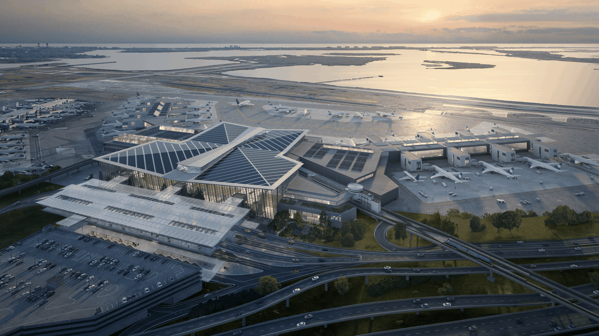 Nueva terminal del aeropuerto de JFK en Nueva York.