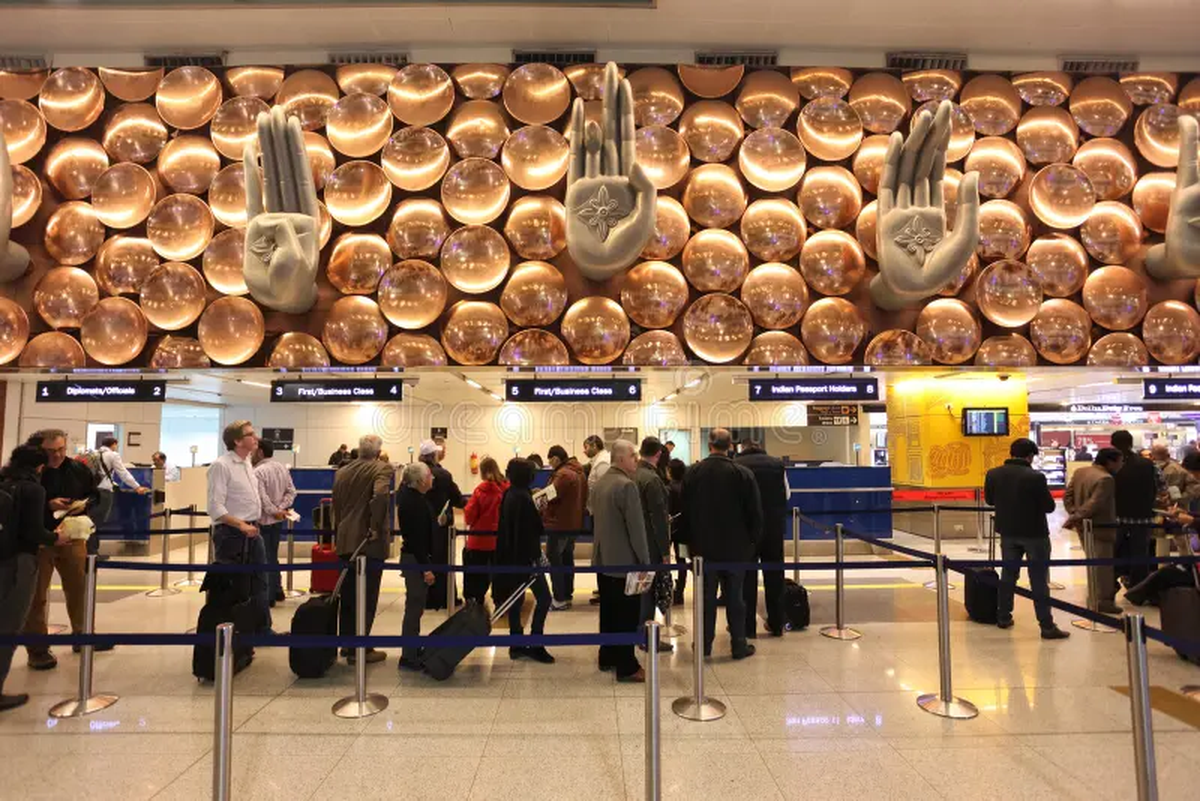 Aeropuerto de Nueva Delhi (India). Aeropuerto de Nueva Delhi (India).