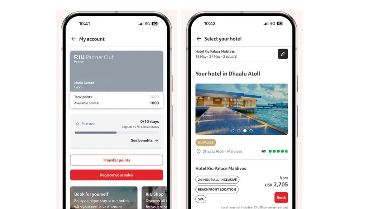 La nueva aplicación de RIU ya está disponible para su descarga en dispositivos iOS y Android a través de la App Store y Google Play. La nueva aplicación de RIU ya está disponible para su descarga en dispositivos iOS y Android a través de la App Store y Google Play.