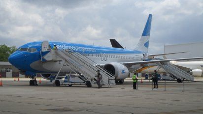 Uno de los Boeing B-737MAX de Aerolíneas Argentinas.
