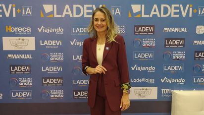 Luz Doris Bustamante, gerente general de Universal Assistance, durante la Vitrina Turística Anato 2026. &nbsp;