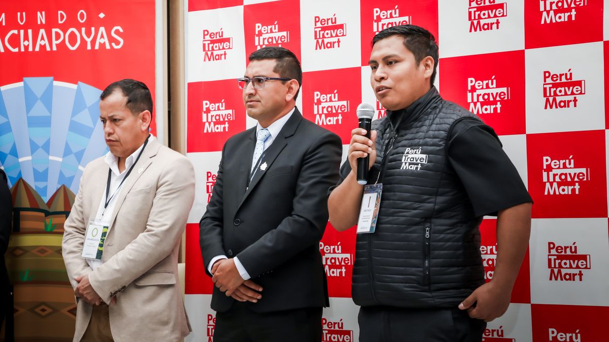 Percy Pilco Díaz (Proamazonas), Lenin Servan (Dirección Regional de Comercio Exterior y Turismo de Amazonas) y Yasuo Fajardo (Canatur). Percy Pilco Díaz (Proamazonas), Lenin Servan (Dirección Regional de Comercio Exterior y Turismo de Amazonas) y Yasuo Fajardo (Canatur).