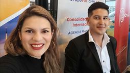 Tatiana Maridueña, gerente general de Grupo VDT, y Jair Torres, ejecutivo comercial.