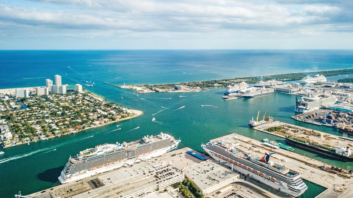 Port Everglades, uno de los puertos de cruceros m&aacute;s importantes del mundo.