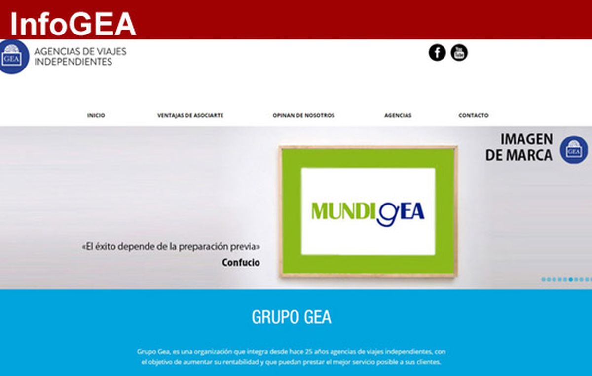 Captura de pantalla de la web de Mundigea Captura de pantalla de la web de Mundigea