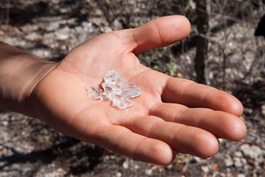 Durante un largo período la Chapada dos Veadeiros dio las piedras de cuarzo más grandes y puras de la región.