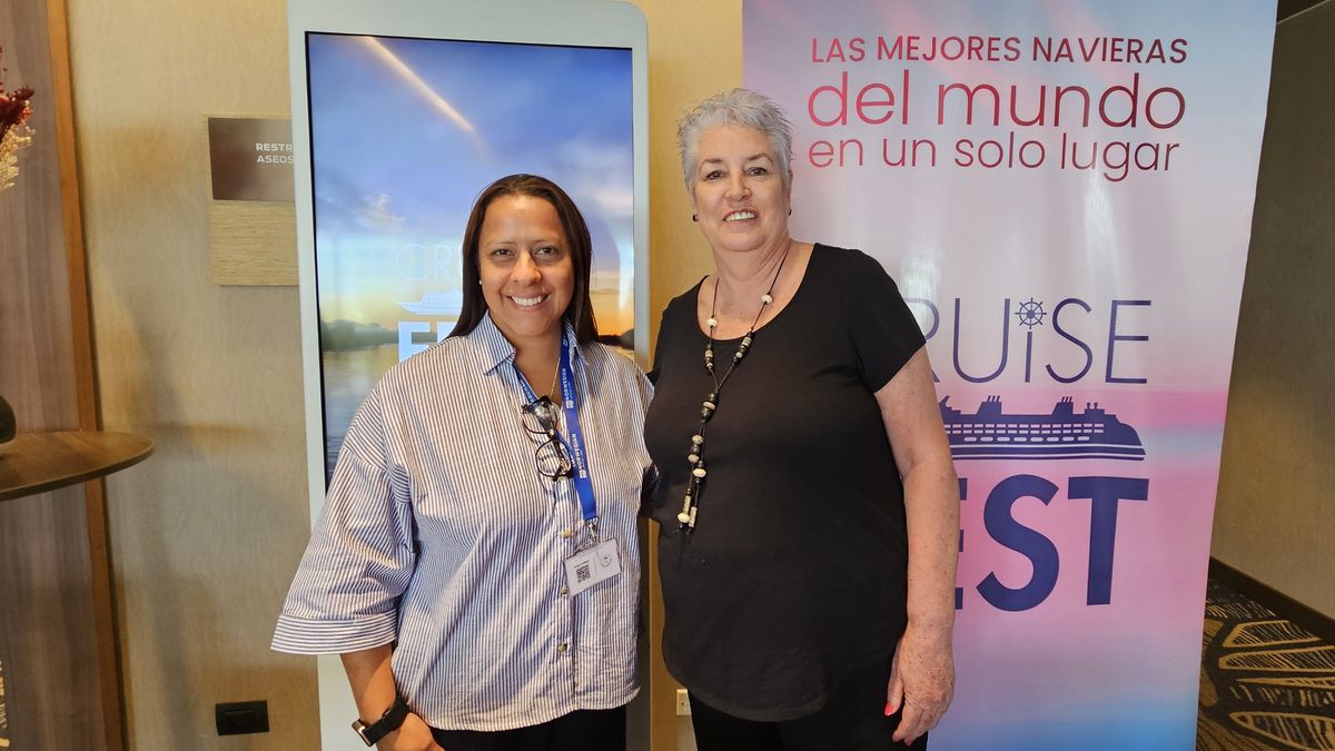 Milagros Olivos y Kimberlie Burns, organizadoras del Cruise Fest.