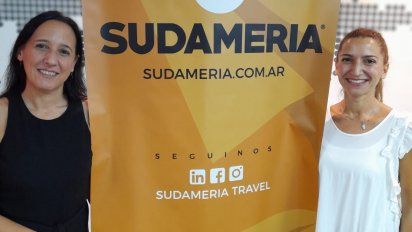 Lucila Hazaña como referente del departamento de Europa y los destinos exóticos; y&nbsp;Astrid Peterson, gerenta mayorista de Sudameria Travel.