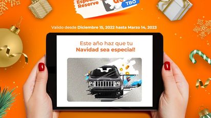 Reservá en la plataforma de TBO Holidays y participá por importantes premios, además de la oportunidad de ganar un Jeep.