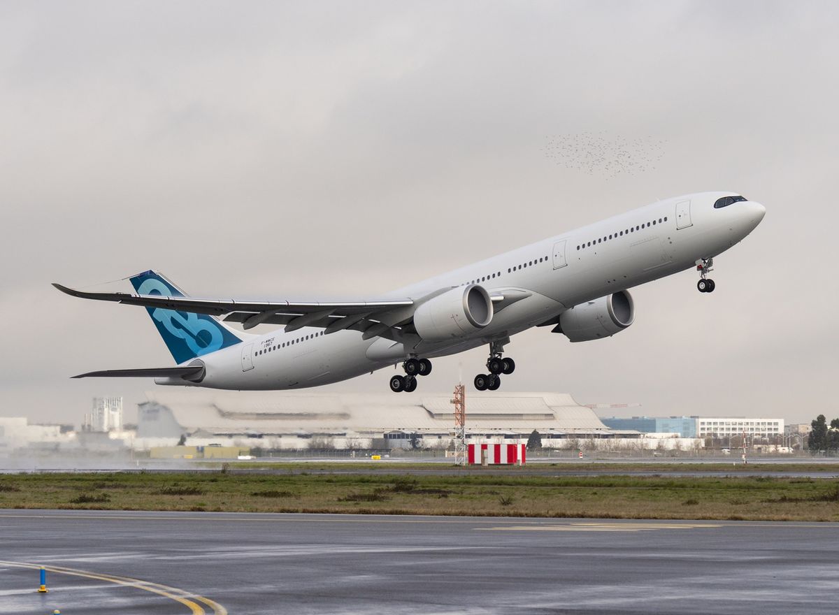 Uno de los Airbus A330/900NEO como los que incorporará Aerolíneas Argentinas.