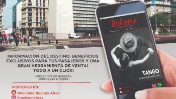 Welcome Buenos Aires permite acceder a información sobre Buenos Aires y a beneficios para el viajero.