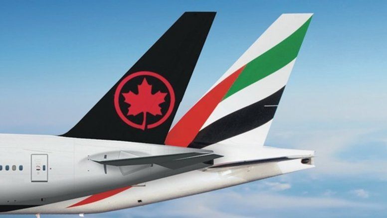 Air Canada y Emirates planean implementar un acuerdo de código compartido.
