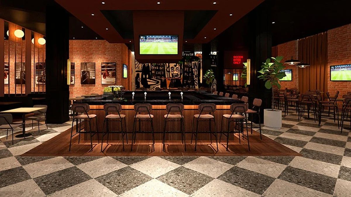 En la planta baja del hotel se ubica un sports bar abierto las 24 horas, con temática American Country. En la planta baja del hotel se ubica un sports bar abierto las 24 horas, con temática American Country.