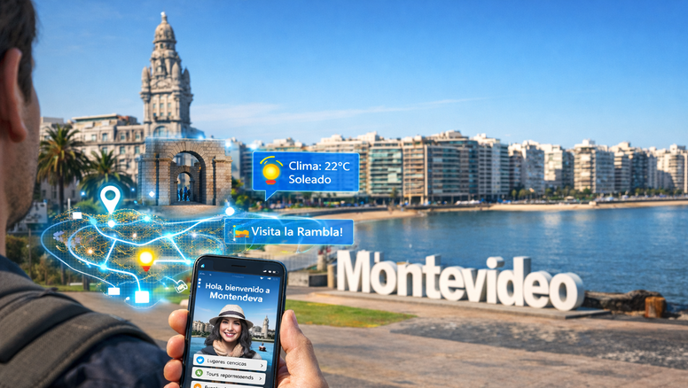 Cómo la inteligencia artificial empieza a transformar la experiencia turística en Montevideo (Uruguay).