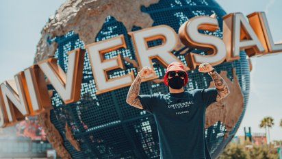 Maluma estuvo de paseo por Universal Orlando Resorts