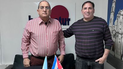 Eduardo Suárez Pérez, presidente de Havanatur y Sergio Siliquini, jefe de Ventas.
