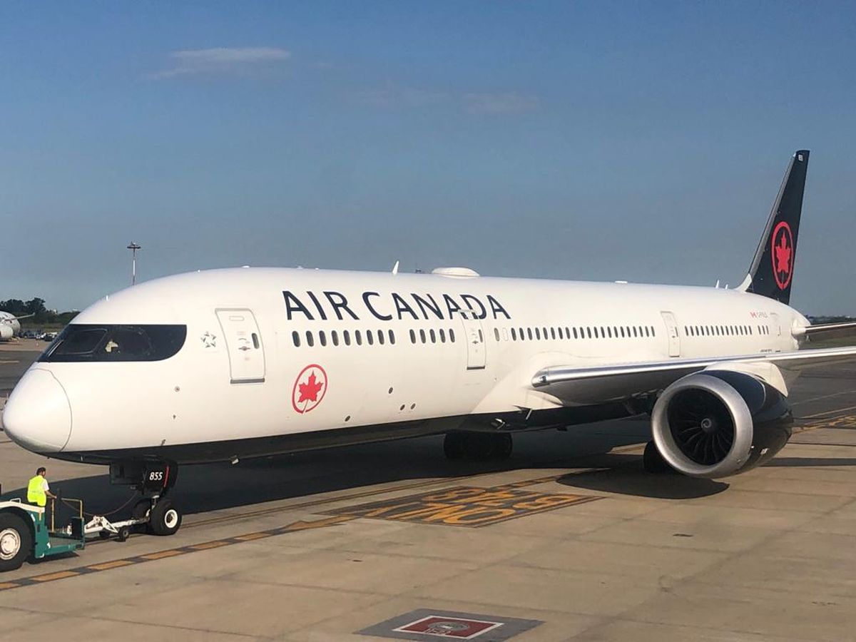 Air Canada opera en Argentina con aeronaves Boeing B-787-9 Dreamliner.