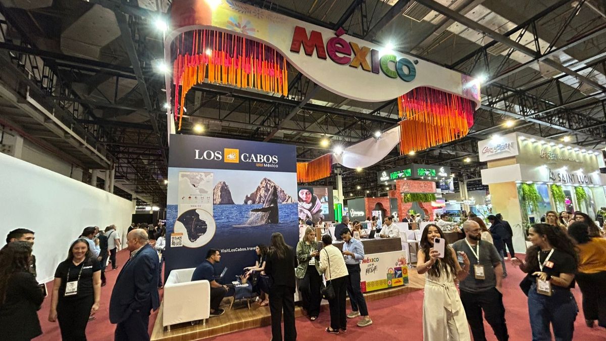 Stand de México en WTM Latin America 2026, en San Pablo.