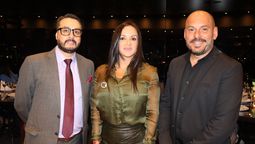 Edwin Rodríguez, gerente comercial de Assist1 Colombia y Perú; Pilar Lozano, CEO de Grupo Coris Latam; y Francisco Rodrigo, director comercial regional de Coris Latam.&nbsp;