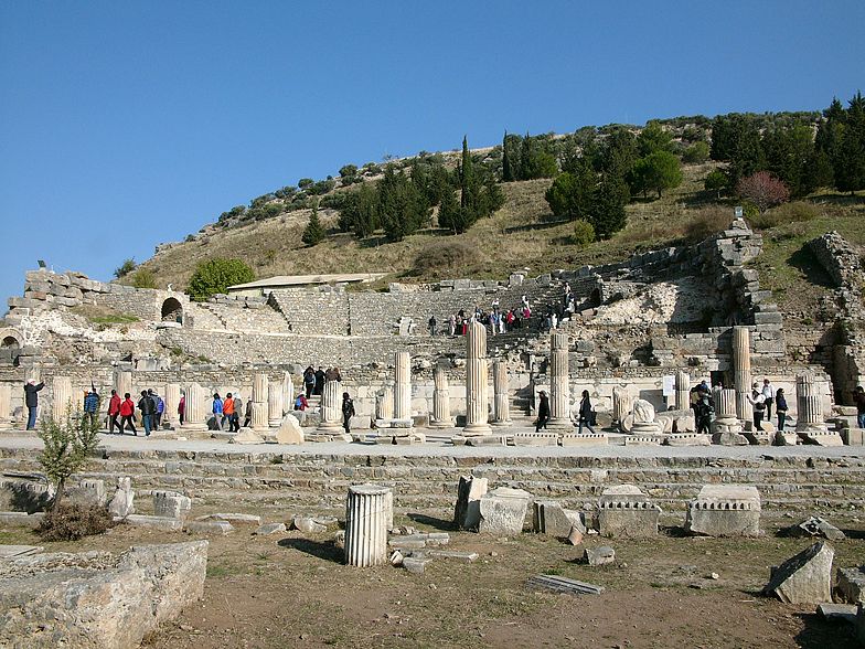 El Odeón, un teatro que fue utilizado para representaciones y conciertos.