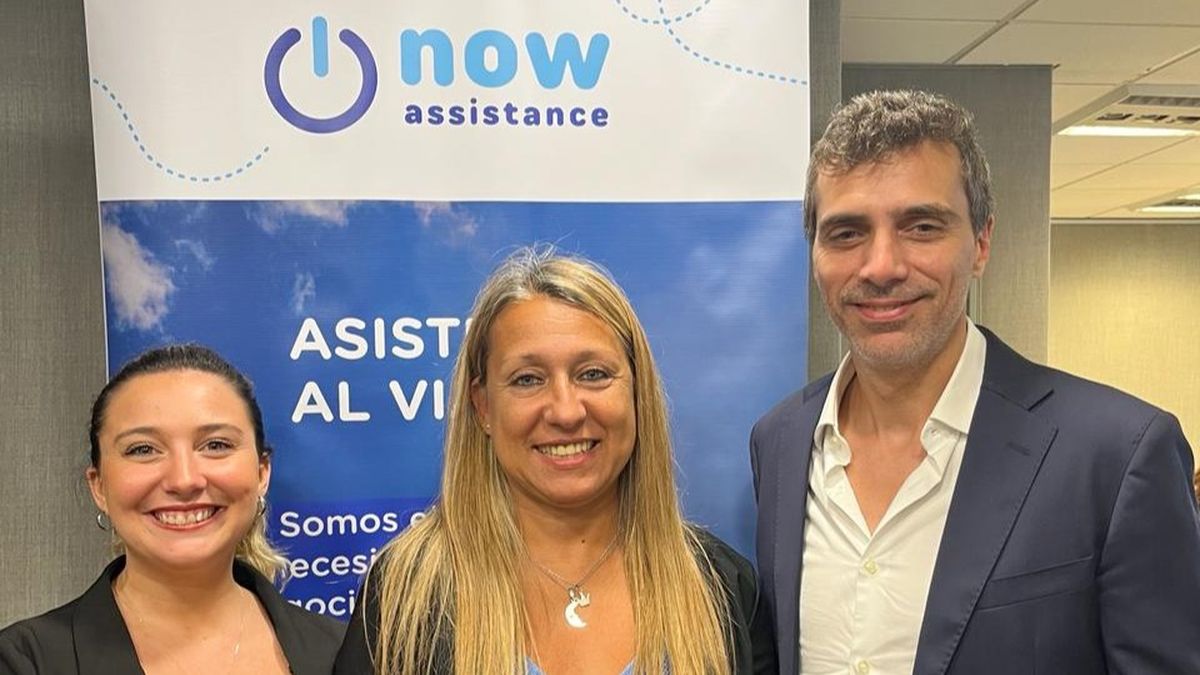 Now Assistance: Constanza Aurello, supervisora comercial; María Sol Veiga, gerente comercial; y Federico Siri, CEO.
