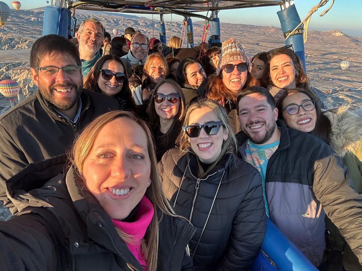 La magia de volar en globo en Capadocia.
