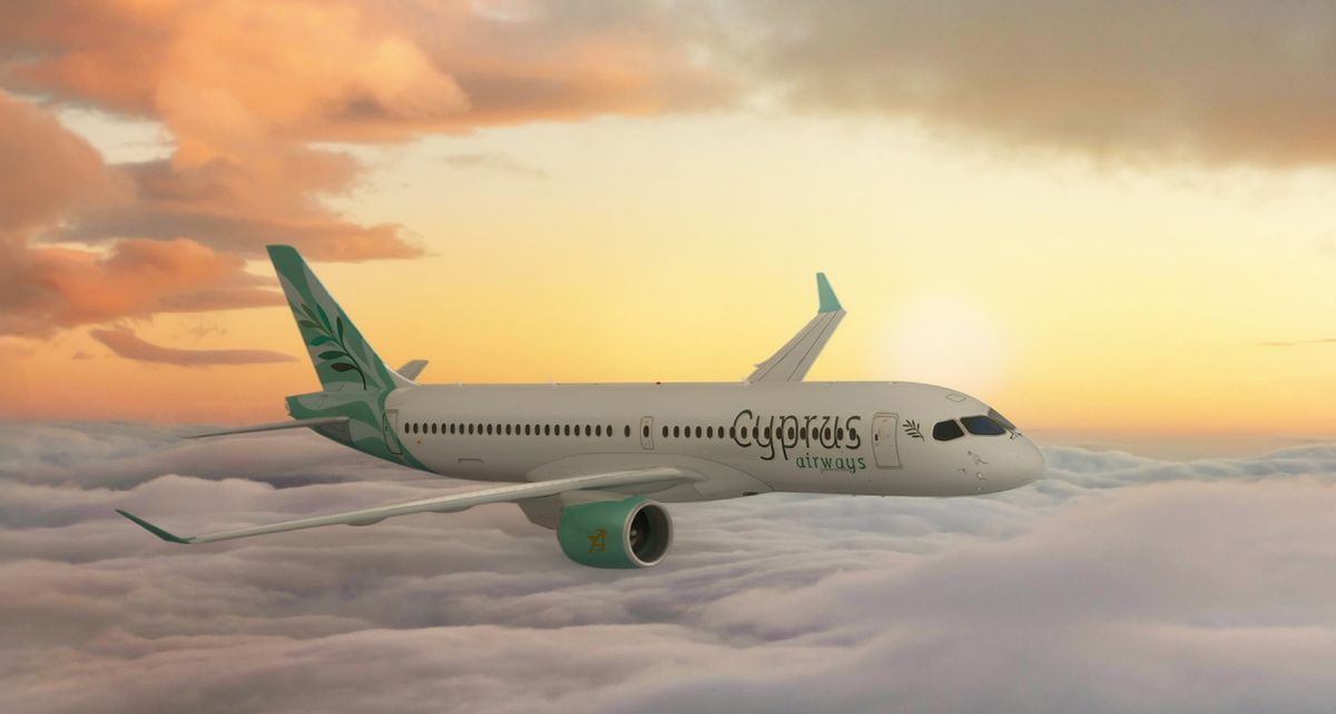 Avión de la aerolínea Cyprus Airways