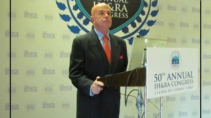 Jordi Busquets durante la 50 Convención de la IH&RA