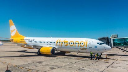 Uno de los Boeing B-737/800 de Flybondi.